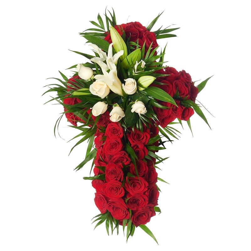 Cruz de rosas
