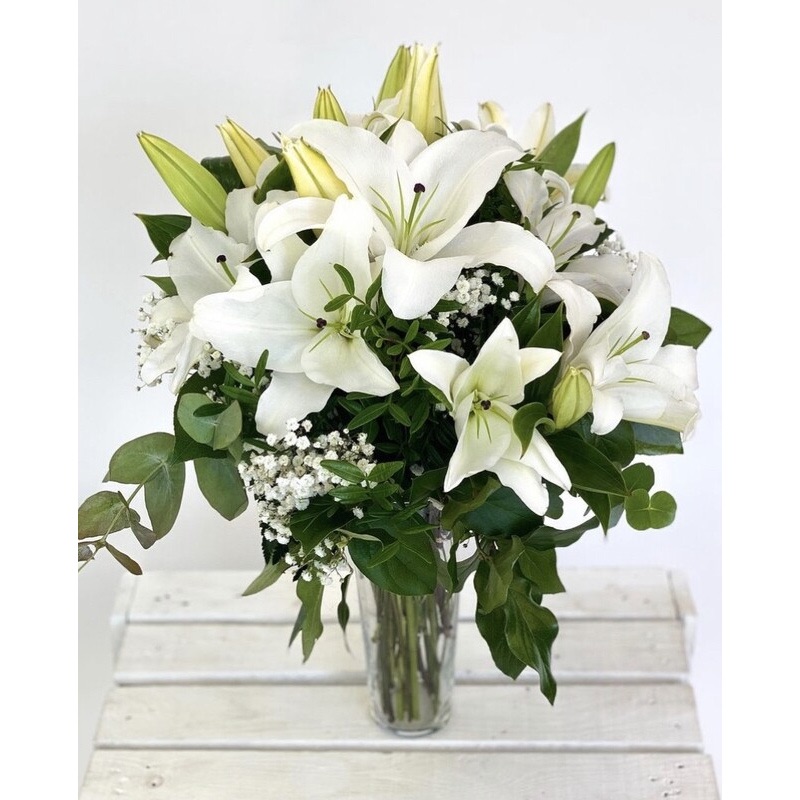 Ramo de lilium blanco